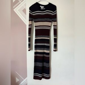 H&M Midi Body Con Sweater Dress